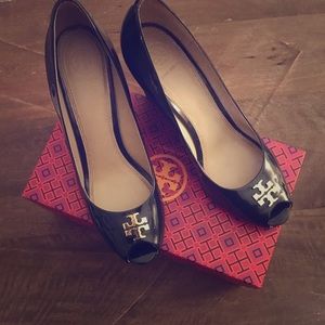 Tory Burch Wedge Peep Toe
